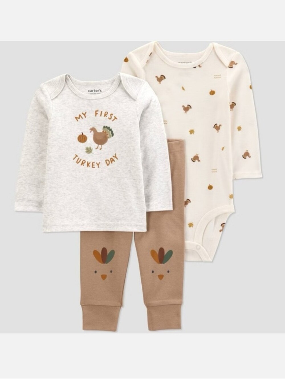 12M Thanksgiving Turkey Outfit Bundle